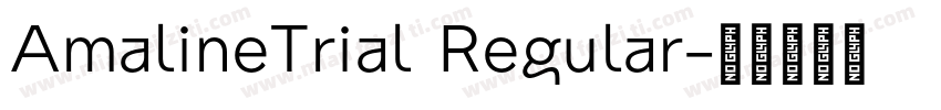 AmalineTrial Regular字体转换